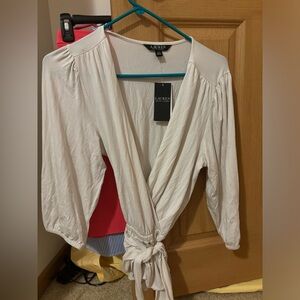 Ralph Lauren wrap shirt.